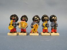 FIVE ASSORTED WADE ROBERTSON JAM COLLECTABLE BAND FIGURES