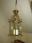A CLASSICAL GEORGIAN STYLE HANGING HALL LANTERN