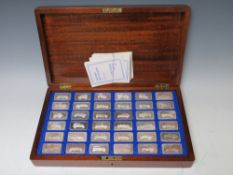 THE LORD MONTAGU COLLECTION OF GREAT CAR INGOTS IN FITTED WOODEN DISPLAY CASE COMPLETE WITH