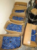 SIX LARGE BOXES OF BLUE BIRO FLEXIGRIP ELITE 14 PENS