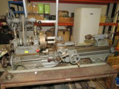 A MYFORD BENCH TOP METALWORKING LATHE WITH SWARF TRAY