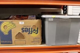 TWO BOXES OF ASSORTED VINTAGE ADULT MAGAZINES, TITLES TO INCLUDE PLAYBOY, ESCORT, HUSTLER, TABOO,