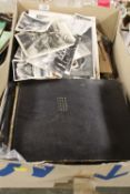 A COLLECTION OF VINTAGE BLACK AND WHITE PHOTOGRAPHS, PHOTO ALBUMS AND CONTENTS ETC