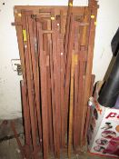 A TUBULAR STEEL MARKET RACKING BOARDS