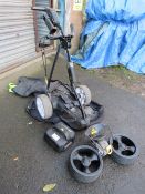 A POWAKADDY FWS ELECTRIC GOLF TROLLEY
