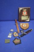 A COLLECTION OF MILITARY TYPE COLLECTABLES