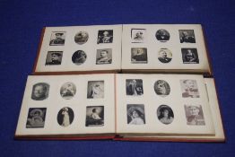 TWO EARLY TWENTIETH CENTURY OGDENS CIGARETTE CARD ALBUMS CONTAINING BLACK AND WHITE PHOTOGRAPHIC