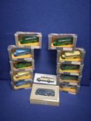 A COLLECTION OF 10 BOXED CORGI BUSES TO INCLUDE HARDING