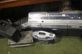 A COLLECTION OF ASSORTED STEREOS TO INCLUDE SHARP, AIWA ETC