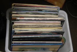 A TRAY OF LP RECORDS TO INCLUDE BEACH BOYS, KATE BUSH, THE NEW SEEKERS ETC (TRAYS NOT INCLUDED),br.