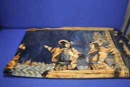 A VINTAGE WOOLEN THROW