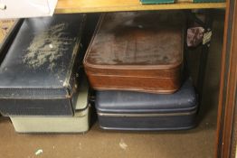 FOUR VINTAGE SUITCASES