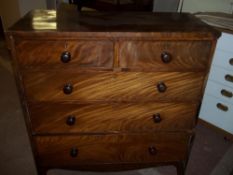 A GEORGIAN CHEST OF DRAWERS A/F
