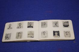 AN EARLY 20TH CENTURY FOOTBALL INTEREST ALBUM CONTAINING HAND DRAWN CARTOONS A SELECTION OF PALS NEW