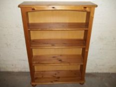 A SOLID PINE BOOKSHELF