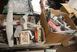 TWO TRAYS OF MODEL AIRCRAFT MOSTLY MILITARY (TRAY NOT INCLUDED)