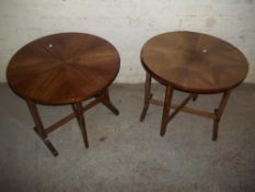 TWO TILT TOP OCCASIONAL TABLES MADE BY CENTA