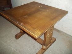 AN OAK DRAWLEAF TABLE