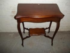 AN EDWARDIAN SIDE TABLE