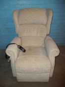 A LARGE REPOSE RISE AND RECLINE ARMCHAIR