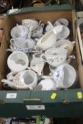 A TRAY OF ANTIQUE NURSING CUPS (TRAY NOT INCLUDED)