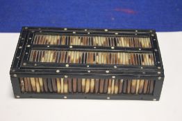 A PORCUPINE QUILL STATIONARY BOX