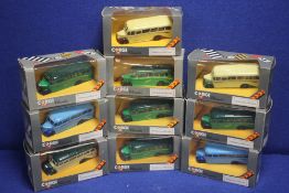 A COLLECTION OF 11 BOXED VEHICLES TO INCLUDE CORGI, LLEDO ETC,br.