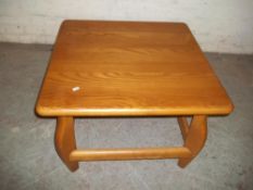 A MODERN OAK COFFEE TABLE