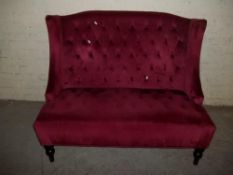 A FABRIC MODERN 2 SEATER SOFA