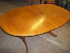 A GARDEN PLAN TEAK RETRO EXTENDING DINING TABLE