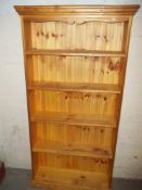 A SOLID PINE BOOKSHELF