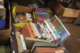 TWO TRAYS OF MISCELLANEOUS BOOKS (TRAYS NOT INCLUDED),br.