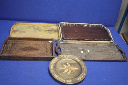 A QUANTITY OF ASSORTED TRAYS