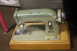 A CASED VICEROY SEWING MACHINE
