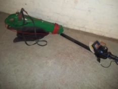 AN ELECTRIC GARDEN LEAF VACUUM AND HEDGE TRIMMER