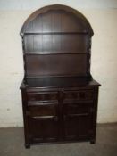 AN OAK REPRODUCTION DUTCH STYLE WELSH DRESSER