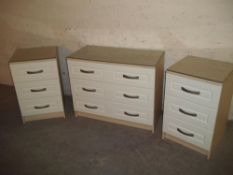 THREE MODERN CHESTS OF DRAWERS