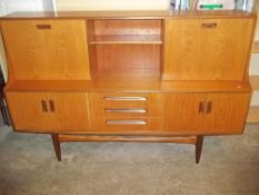 A RETRO TEAK DRINKS CABINET