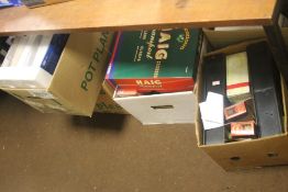 A QUANTITY OF EMPTY TOY VEHICLE BOXES TO INCLUDE CORGI,br.