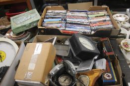 A TRAY OF DVDS TOGETHER WITH A TRAY OF SUNDRIES (TRAYS NOT INCLUDED),br.