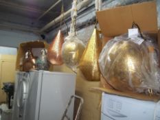 A SELECTION OF BOXER ORIENTAL STYLE CEILING LAMPS