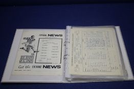 AN ALBUM OF SCOTTISH FOOTBALL INTEREST EPHEMERA TO INCLUDE PROGRAMMES AND 1960S EDINGBURGH AMATEUR