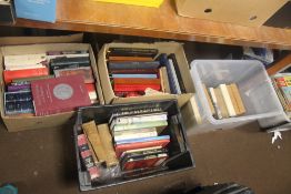 A QUANTITY OF ASSORTED BOOKS TO INCLUDE HISTORY, GEOGRAPHY ETC (TRAYS NOT INCLUDED),br.