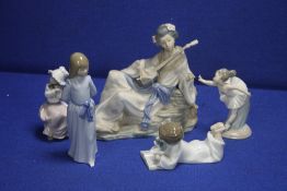 A COLLECTION OF LLADRO AND NAO A/F
