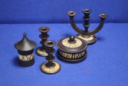 A COLLECTION OF PORCUPINE QUILL ITEMS