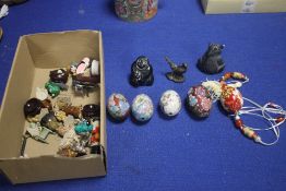 A BOX OF COLLECTABLES