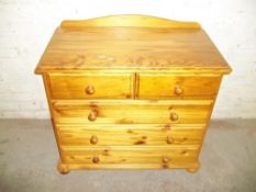A PINE 2 OVER CHEST OF DRAWERS