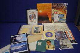 A BOX OF ASSORTED EPHEMERA TO INCLUDE OS MAPS, POST CARDS ETC