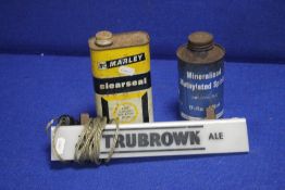 A VINTAGE TRUBROWN ALE LIGHT UP SIGN