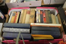 A TRAY OF MISCELLANEOUS BOOKS (TRAYS NOT INCLUDED),br.